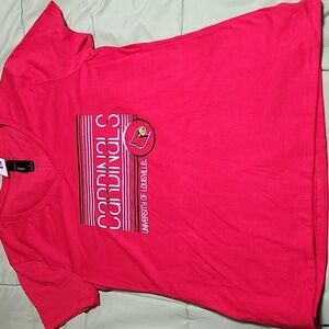 Louisville Cardinals Womens V-Neck NCAA Shirt
